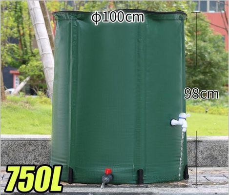 PVC Rain Saver Barrel 750L قابلة للطي لخدمة OEM Garden House