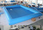8M * 6M حمام سباحة قابل للنفخ مع القماش المشمع PVC المقاوم للحريق لمواد حمام السباحة العائلية