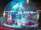 كرة عرض عملاقة قابلة للنفخ PVC واضحة ، كرة ثلجية قابلة للنفخ لترويج عيد الميلاد