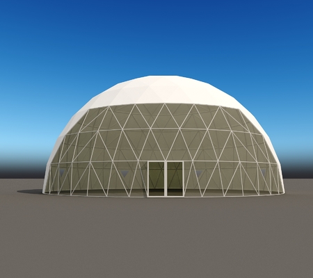 معرض الحدث خيمة القبة الجيوديسية الفولاذية قطرها 20 متر