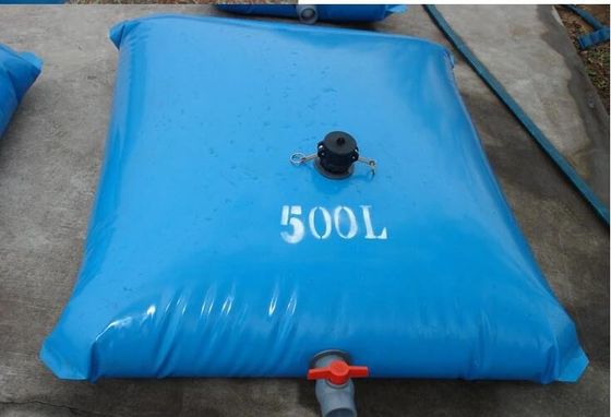 نفخ خزان المياه المشمع 500L خفيفة الوزن لمكافحة الحرائق