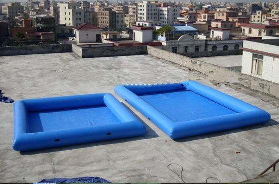 8M * 6M حمام سباحة قابل للنفخ مع القماش المشمع PVC المقاوم للحريق لمواد حمام السباحة العائلية
