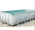 حمام سباحة قابل للنفخ PVC خفيف الوزن متين مع إطار معدني للاستخدام المنزلي لحمام السباحة الداخلي